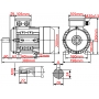SILNIK ELEKTRYCZNY ŁAPOWY 4kW 400/690V 1430obr WAŁEK 28mm 3-FAZOWY